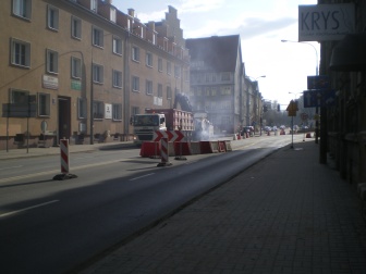 Skrzyżowanie ulic Kętrzyńskiego i Kościuszki (8 marca 2015)