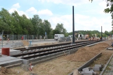 Budowa linii tramwajowej przy alei Sikorskiego (1 czerwca 2015)