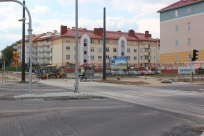 Budowa linii tramwajowej przy ulicy Witosa (1 czerwca 2015)