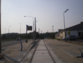 Budowa linii tramwajowej przy ulicy Tuwima (1 września 2015) - przystanek Uniwersytet-Pływalnia