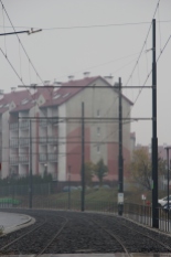 Budowa linii tramwajowej przy ulicy Witosa (18 października 2015)