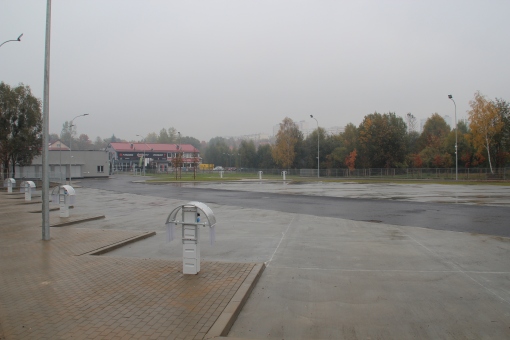 Zajezdnia autobusowa przy alei Sikorskiego (18 października 2015)