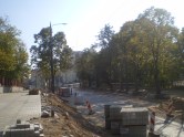 Budowa linii tramwajowej w ulicy Żołnierskiej (4 października 2015)