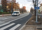 Linia tramwajowa w ulicy Żołnierskiej (31 października 2015)