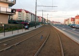 Linia tramwajowa przy ulicy Witosa (31 października 2015)