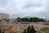 Budowa linii tramwajowej na placu Inwalidów Wojennych (2 lipca 2022)