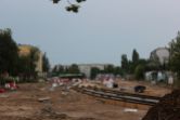 Budowa linii tramwajowej w ulicy Wilczyńskiego, między ulicami Wachowskiego i Gębika (1 lipca 2022)