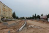 Budowa linii tramwajowej w ulicy Wilczyńskiego, między ulicami Gębika i Panasa (1 lipca 2022)