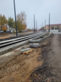 Budowa linii tramwajowej w ulicy Wilczyńskiego, między ulicami Krasickiego i Jeziołowicza (23 października 2022)