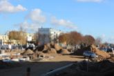 Budowa linii tramwajowej na placu Inwalidów Wojennych (3 listopada 2022)