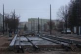 Budowa linii tramwajowej w ulicy Wilczyńskiego, w okolicach przyszłego przystanku końcowego Pieczewo (15 stycznia 2023)