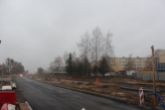 Budowa linii tramwajowej w ulicy Wyszyńskiego, między aleją Piłsudskiego a ulicą Żołnierską (15 stycznia 2023)