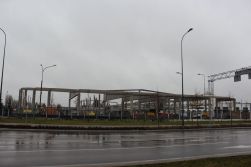 Budowa nowych hal zajezdni tramwajowej MPK Olsztyn (15 stycznia 2023)