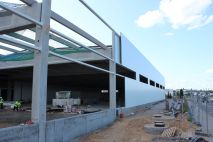 Budowa nowych hal zajezdni tramwajowej MPK Olsztyn (6 lipca 2023)