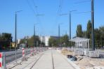 Budowa linii tramwajowej w ulicy Wilczyńskiego - przystanek Gębika (17 września 2023)