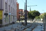 Budowa linii tramwajowej w ulicy 11 Listopada (17 września 2023)