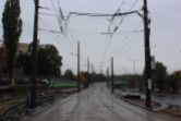 Budowa estakady tramwajowej nad ulicami Synów Pułku i Krasickiego (22 października 2023)