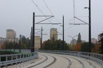 Budowa estakady tramwajowej nad ulicami Synów Pułku i Krasickiego (22 października 2023)