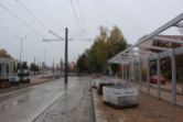Budowa linii tramwajowej w ulicy Krasickiego - przystanek Boenigka (22 października 2023)