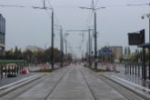Budowa linii tramwajowej w alei Piłsudskiego - przystanek Hala Urania (22 października 2023)