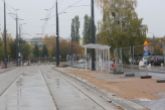 Budowa linii tramwajowej w ulicy Wilczyńskiego - przystanek Krasickiego (22 października 2023)