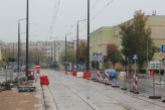 Budowa linii tramwajowej w ulicy Wilczyńskiego - przystanek Gębika (22 października 2023)