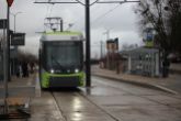 Durmazlar Panorama Olsztyn DRP5H05 #3024 na linii 4 na przystanku Murzynowskiego w pierwszym dniu funkcjonowania trasy tramwajowej na Pieczewo (30 grudnia 2023)