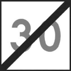Znak BT-2 - Koniec ograniczenia prędkości